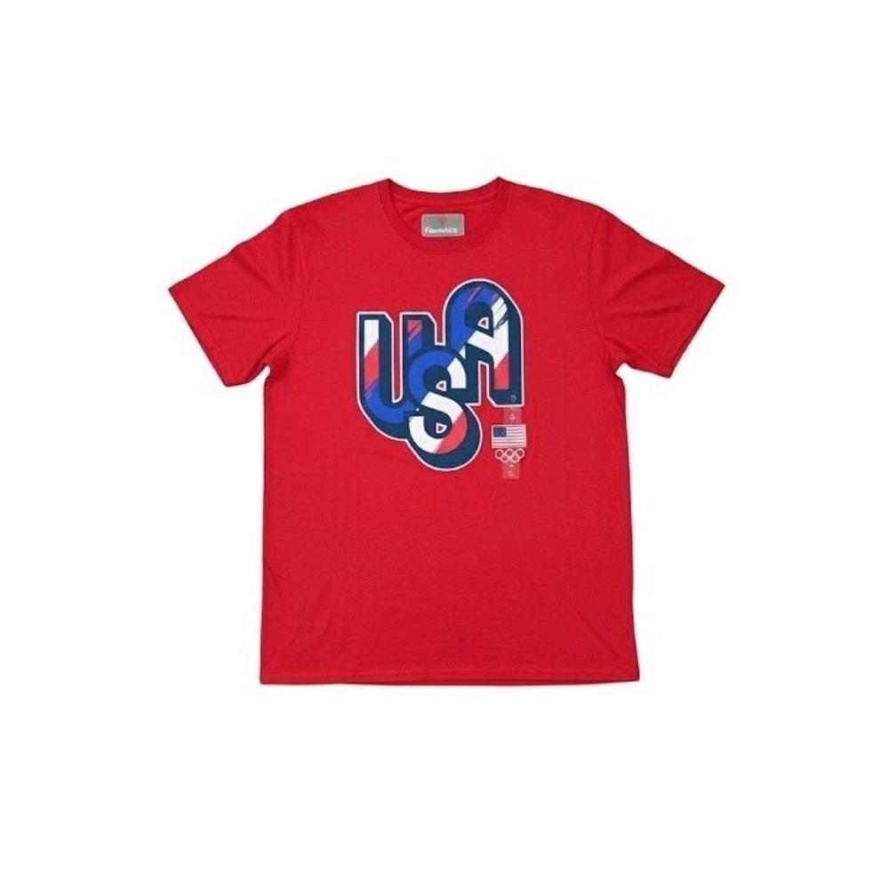 Fanatics Team USA Olympics T-Shirt Red Size L Officially Licensed‎ New